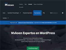 Tablet Screenshot of mvkoen.com